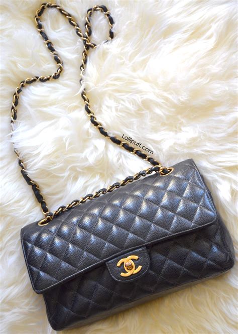 chanel classic medium caviar|Flap Bags .